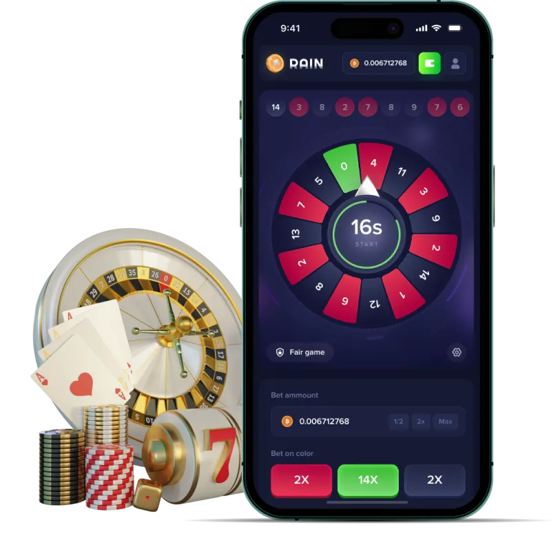 Casino App homepage